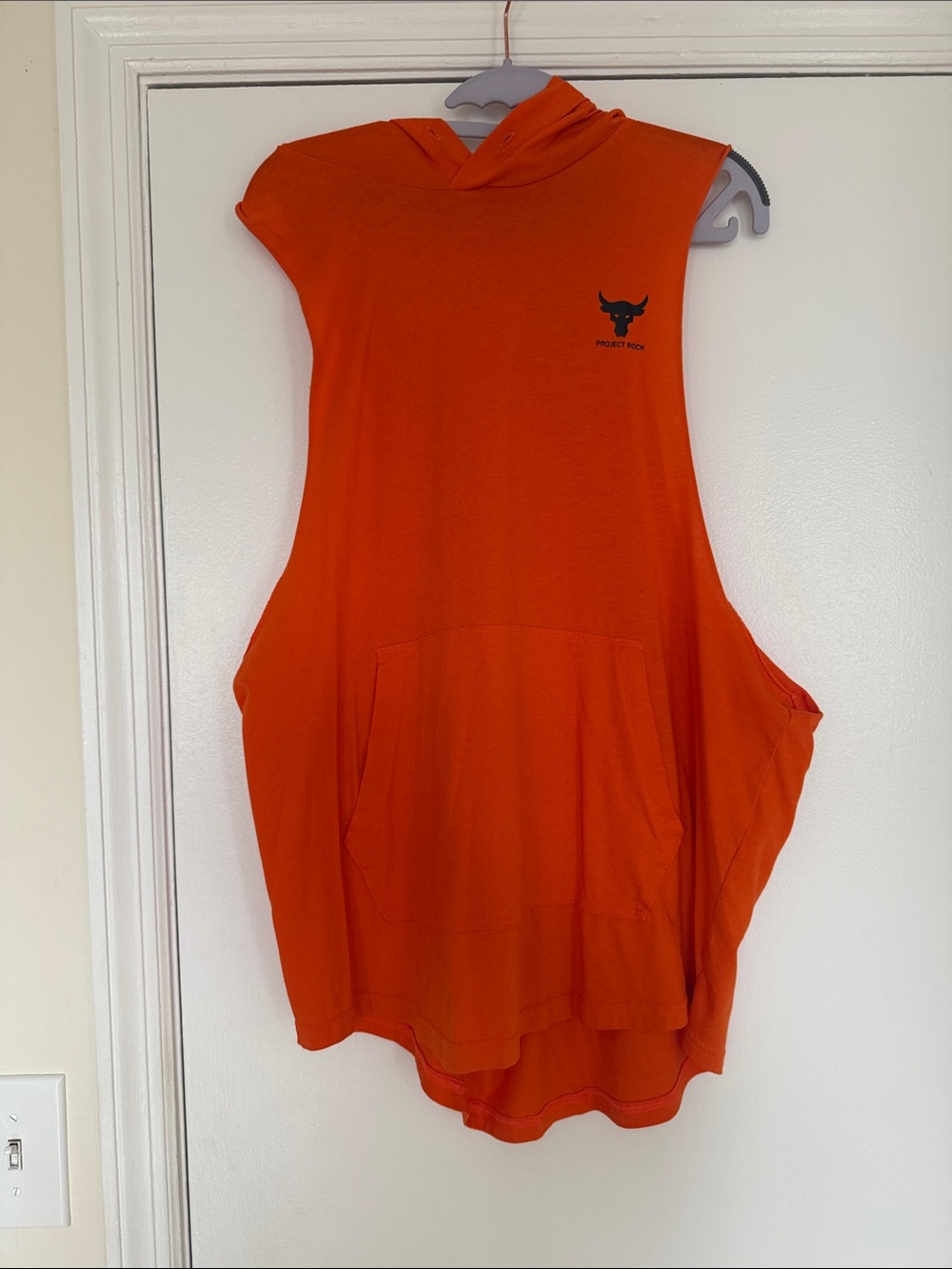 Under Armour Orange Sleeveless Hoodie Tank